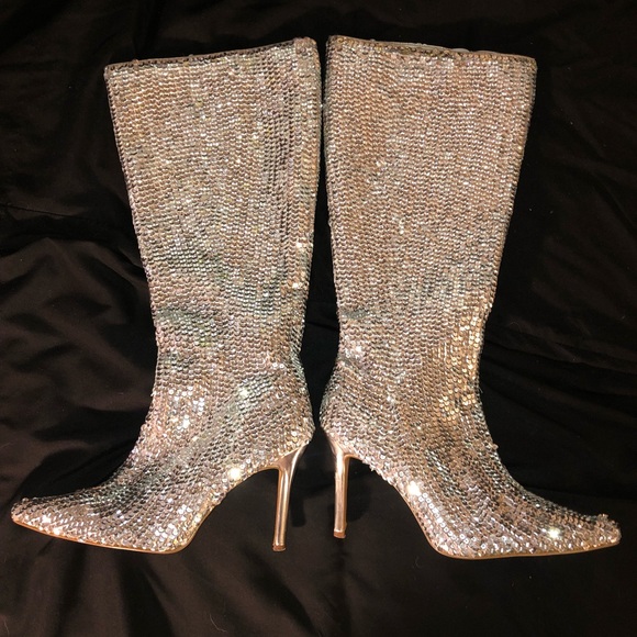 Vintage Sequin Sexy Boot - Picture 4 of 5